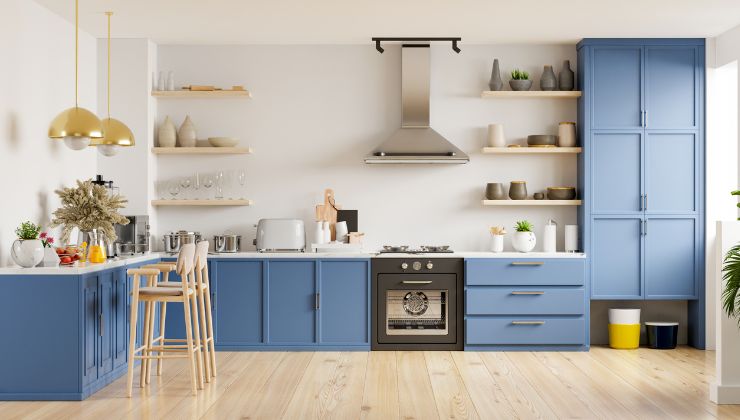 Blue Aesthetic Kitchen