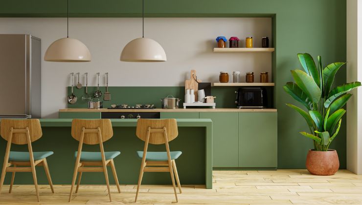 Cool Green Kitchen Shade