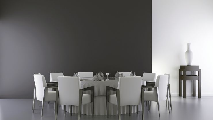 Dark Color Dining Room