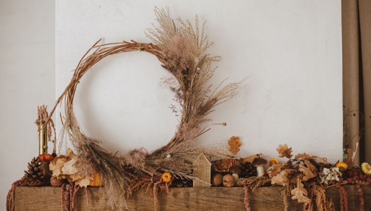 Decor Fall Fireplace With Yard Finds