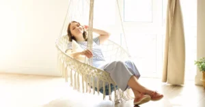 Decorate with a hanging chair