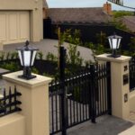 2 Packs Solar Pillar Headlights With Dimmable LEDs