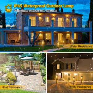 6-Pack Solar Pathway Lights — Auto On, Weatherproof, Stylish & Bright - Image 5