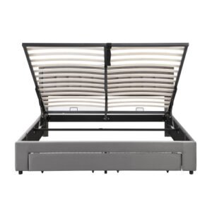 Chester Kingsize End Lift Ottoman Bed- Grey - Image 10