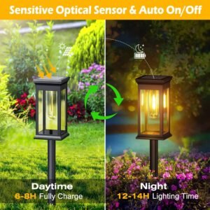 6-Pack Solar Pathway Lights — Auto On, Weatherproof, Stylish & Bright - Image 3