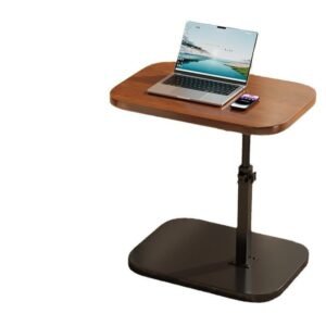 Adjustable C-Shaped Sofa Side Table Laptop Coffee Table Living Room - Image 10