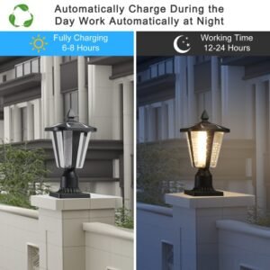 2 Packs Solar Pillar Headlights With Dimmable LEDs - Image 6