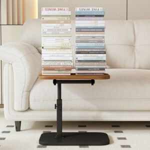 Adjustable C-Shaped Sofa Side Table Laptop Coffee Table Living Room - Image 3