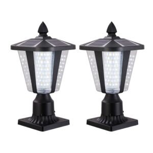 2 Packs Solar Pillar Headlights With Dimmable LEDs - Image 7