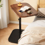 Adjustable C-Shaped Sofa Side Table Laptop Coffee Table Living Room