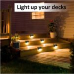 8 Solar Outdoor Waterproof Lights for Decks, Steps & Fences