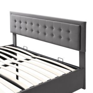 Chester Kingsize End Lift Ottoman Bed- Grey - Image 9