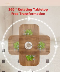 Adjustable C-Shaped Sofa Side Table Laptop Coffee Table Living Room - Image 7