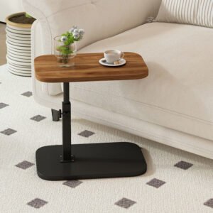 Adjustable C-Shaped Sofa Side Table Laptop Coffee Table Living Room - Image 6