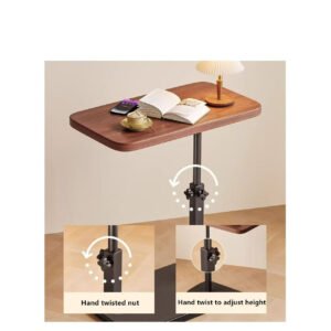 Adjustable C-Shaped Sofa Side Table Laptop Coffee Table Living Room - Image 2