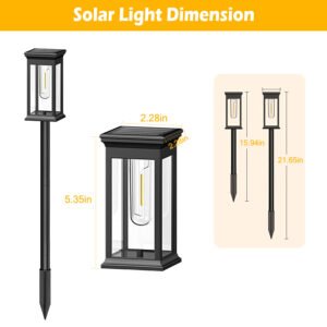 6-Pack Solar Pathway Lights — Auto On, Weatherproof, Stylish & Bright - Image 2