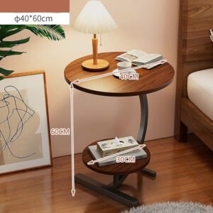 C-Shaped Side Table Sofa End Table Living Room Bedside - Image 6